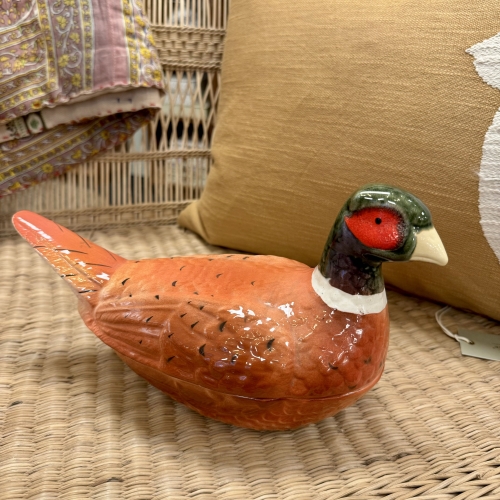 Fransk vintage fuglekrukke formet som en fasan – fransk brugskunst fra butik i Faaborg.